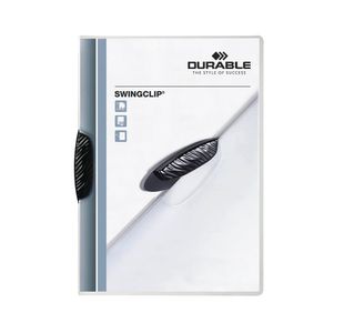 Durable Swingclip Folder A4 Blk Pk25