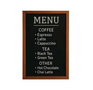 Wall Mount Chalkboard 300X400Mm Tea
