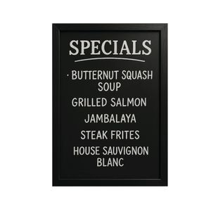 Wall Mount Chalkboard 400X600Mm Blk