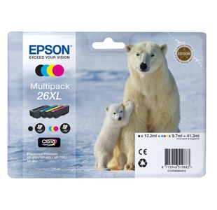 Epson 26Xl Ink Cart Hy Multipk Cmyk
