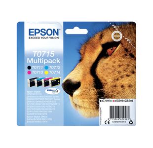 Epson T0715 Ink Durabrite Mltpk Cmyk