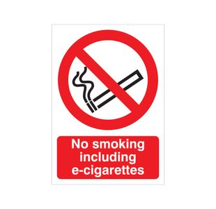 No Smoking Inc E-Cigarettes Vinyl A4