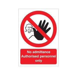 Authorised Personnel Only Vinyl A5