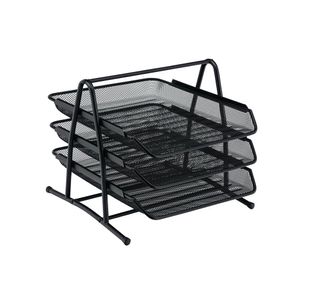 Mesh Letter Tray Portrait Fc Blk