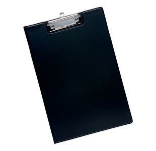 Fold-Over Clipboard Foolscap Blk
