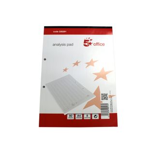 A4 Analysis Pad 8 Cash Column 80Sh