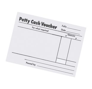 Petty Cash Pad 80 Sh 88X138Mm Pk5