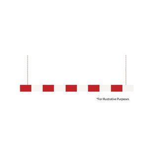 Height Restriction Bar 5000 Red/Wht
