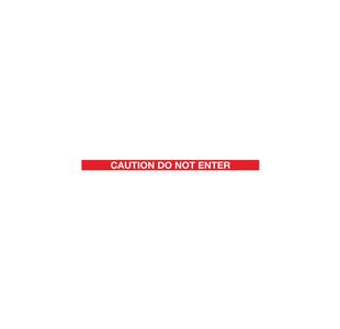 Black Post Do Not Enter Red/Wht Pk2