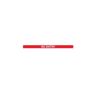 Yellow Post No Entry Red/White Pk2