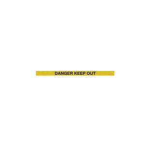 Red Post Danger Keep Out Ylw/Blk Pk2