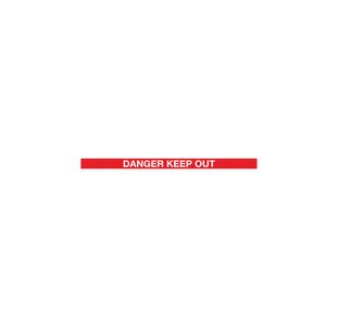 Yellow Post Danger Red/White 3.4M P2