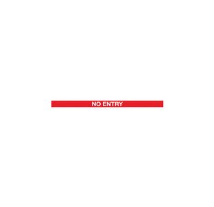 Twin Red Post No Entry Red/White Pk2