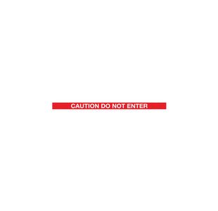 Barrier Blk Caution Red/Wht Belt 7.6