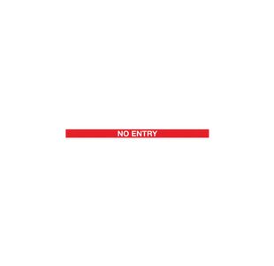 Polished Chrome Body No Entry Red/Wh