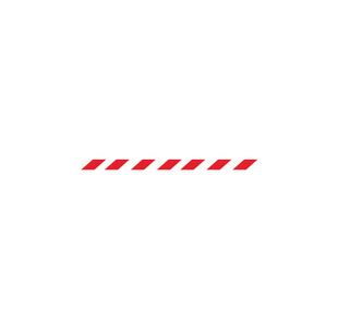 Magn Back Barrier Blk Red/Wht 4.6M