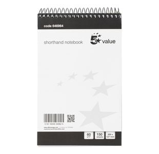 Sprl Shand Notebook Rld Blk/Wht Pk5