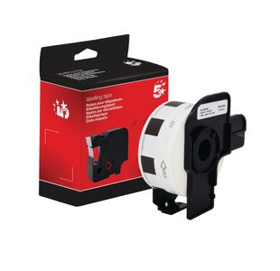 Label Roll 23Mm Blk On Wh