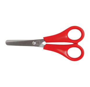 School Scissors Sless Stl 130Mm Red