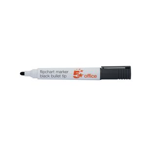 Flipchart Marker Bullet Tip Blk Pk12