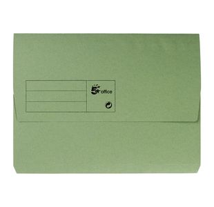 Half Flap Doc Wallet A4 Grn Pk50