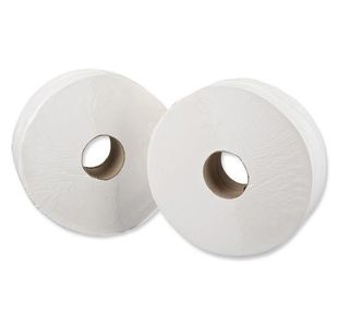 Jumbo Toilet Roll 2-Ply Wht Pk6