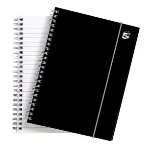 Wbnd Notebook Rld Pp A5 Blk Pk6