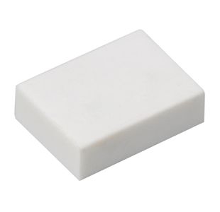 Eraser 33X23X10Mm White Pk5