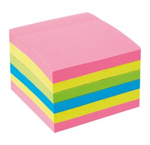 Extra Sticky Note 76X76 Ast Neon Pk6
