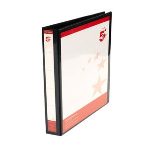 2D-Ring Ring Binder A4 25Mm Blk Pk10