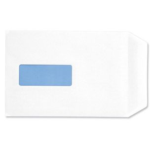 C5 Window Pkt Env Sseal Wht Pk500