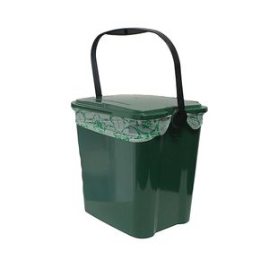 10L Kitchen Waste Caddy W/Lid Green