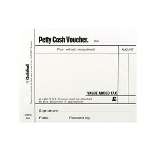 Guildhall Petty Cash Pad Pk5