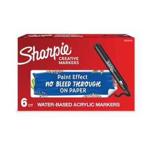 Sharpie Creative Mrkr Bullet Blk Pk6