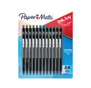 Papermate Inkjoy Ballpoint Blk Pk24