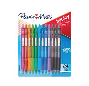 Papermate Inkjoy Ballpoint Ast Pk24