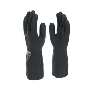 33Cm Industrial Rubber Glove Blk 10