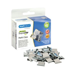 Rapesco Supaclip 40 Rfl Ss Pk200
