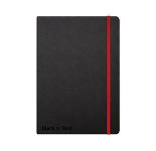 Black N Red Hard Cover Notebook A5