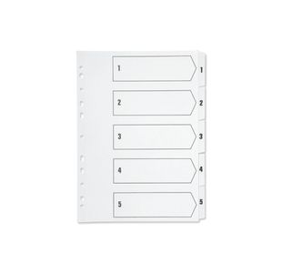 Q-Connect Index A4 Mlti-Pnchd White