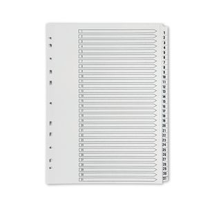 Q Connect Index 1-31 Polyprop White
