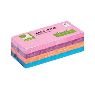 Q-Connect Rb Pad 38X51 100Sh Ast P12