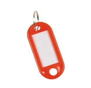 Q-Connect Key Fob 2 Holes Red Pk100