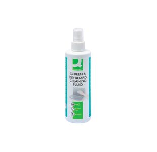 Q-Connect Scrn Kbrd Cln Fluid 250Ml