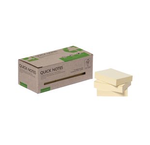 Q-Connect Rcyc Notes 38X51 Ylw Pk12