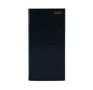 Slim Desk Diary Ptrt Wtv Black 2026