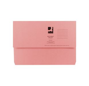 Q-Connect Doc Wlt Fs Pink Pk50