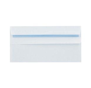 Q-Connect Dl Env Wlt Ss Wht Pk1000