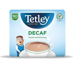 Tetley Decaffeinated Tea Bags 160'S