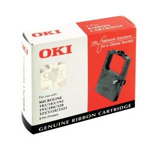 Oki Fabric Ribbon Cstt Microline Blk
